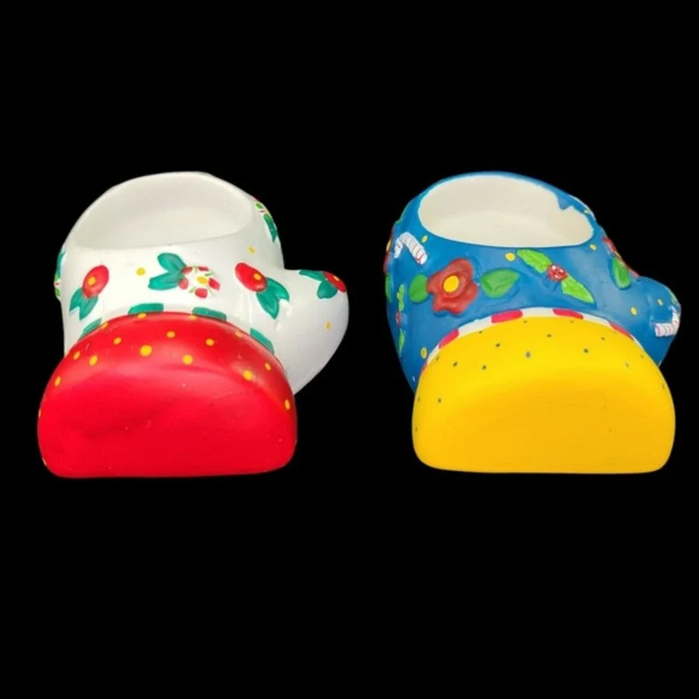Mary Engelbreit Christmas Winter Mitten Tea Light Votive Candle Holders Set of 2
